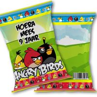 Angry Birds traktatie printable chips zakje zelf maken