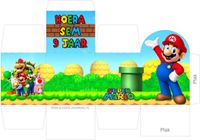 traktatie doosje kubus zelf maken printable printbestand Super Mario