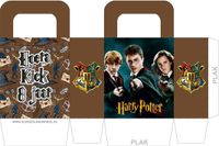 Maak zelf je traktatie zakje print-bestand Harry Potter